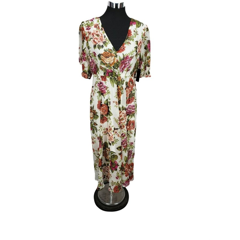 Lapis Size Medium Floral Printed Dress‎